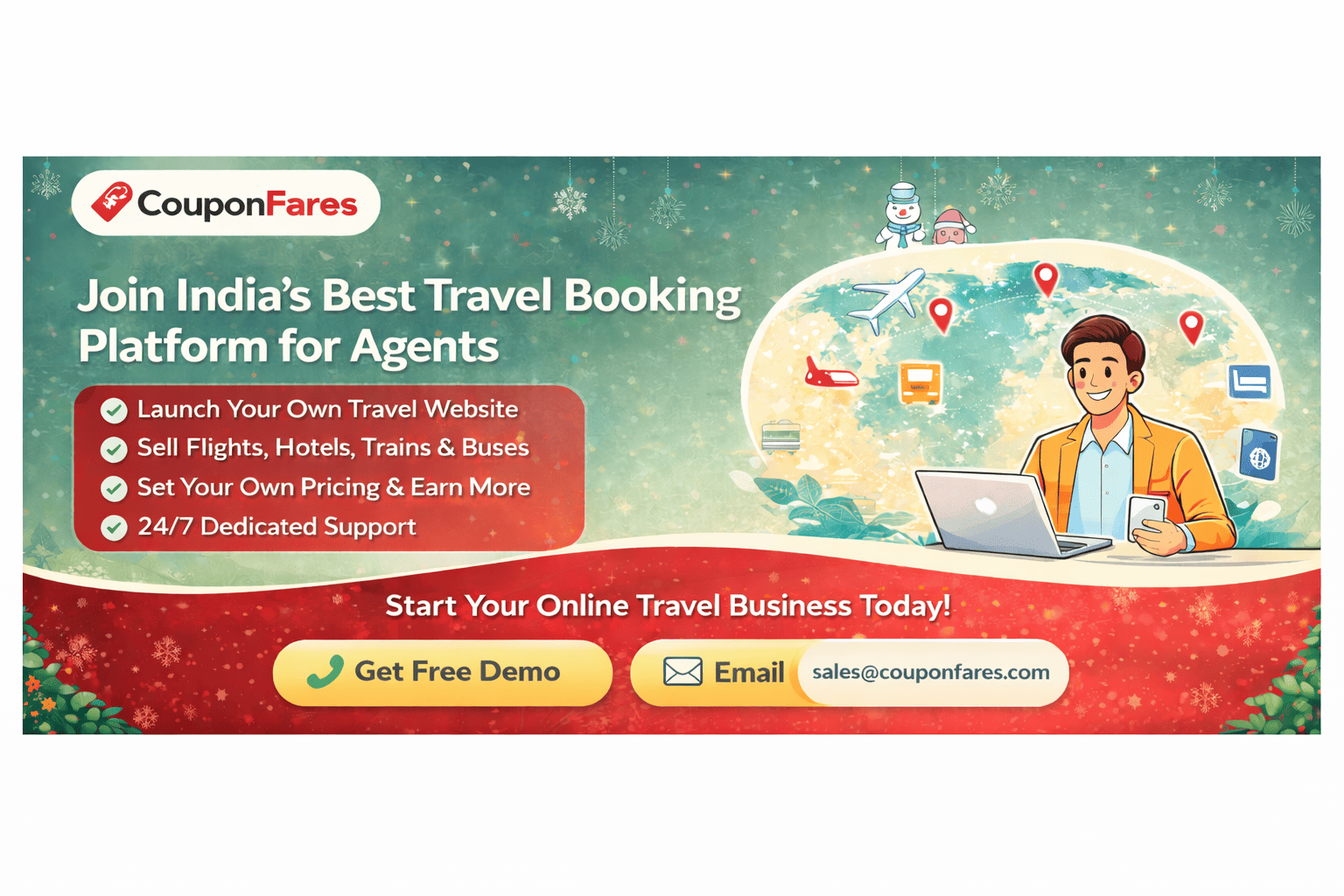 CouponFares – Best Travel Booking Website for Flights, Hotels, Trains & Holidays